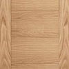 Bespoke Carini 7P Oak Flush Double Frameless Pocket Door Detail - Prefinished