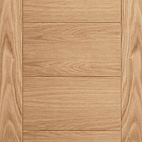 Bespoke Carini 7P Oak Flush Double Pocket Door Detail - Prefinished