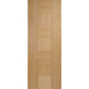 Bespoke Catalonia Flush Oak Single Frameless Pocket Door Detail - Prefinished