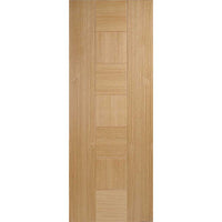 Bespoke Catalonia Flush Oak Single Frameless Pocket Door Detail - Prefinished