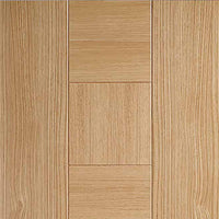 Bespoke Catalonia Flush Oak Single Frameless Pocket Door Detail - Prefinished