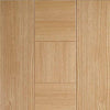 Bespoke Catalonia Flush Oak Double Pocket Door Detail - Prefinished