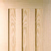 Idaho Oak 3 Panel Absolute Evokit Double Pocket Door Detail - Unfinished