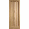 Kilburn 3 Panel Oak Absolute Evokit Double Pocket Door Detail - Unfinished