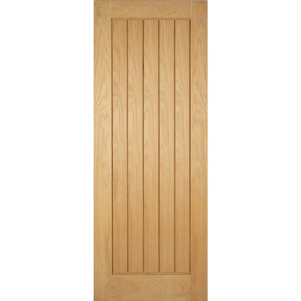 Mexicano Oak Evokit Pocket Fire Door Detail - Vertical Lining - 30 Minute Fire Rated - Prefinished