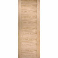 Bespoke Sofia Oak Flush Double Frameless Pocket Door Detail - Prefinished