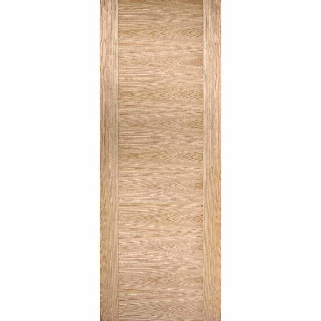Bespoke Sofia Oak Flush Double Pocket Door Detail - Prefinished