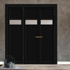Urban Ultimate® Room Divider Orkney 1 Pane 2 Panel Door Pair DD6403F - Frosted Glass with Matching Side - Colour & Size Options