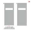 Urban Ultimate® Room Divider Orkney 1 Pane 2 Panel Door DD6403T - Tinted Glass with Matching Side - Colour & Size Options