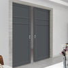 Bespoke Handmade Eco-Urban® Orkney 3 Panel Double Evokit Pocket Door DD6403 - Colour Options