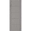 Saturn Tubular Stainless Steel Sliding Track & Vancouver Light Grey Door - Prefinished
