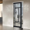 Bespoke Handmade Eco-Urban® Portobello 5 Pane Single Evokit Pocket Door DD6438G Clear Glass(1 FROSTED PANE) - Colour Options