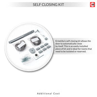 Sierra Blanco Flush Absolute Evokit Double Pocket Door Detail - White Painted