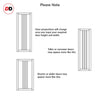 Handmade Eco-Urban® Skye 4 Panel Double Evokit Pocket Door DD6435 - Colour & Size Options