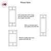 Bespoke Room Divider - Eco-Urban® Sydney Door DD6417C - Clear Glass with Full Glass Side - Premium Primed - Colour & Size Options