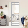 Handmade Eco-Urban® Sheffield 5 Pane Single Absolute Evokit Pocket Door DD6312G - Clear Glass - Colour & Size Options