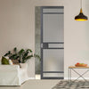 Handmade Eco-Urban® Sheffield 5 Pane Single Absolute Evokit Pocket Door DD6312SG - Frosted Glass - Colour & Size Options