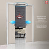 Montreal Double Absolute Evokit Pocket Door - Dark Grey Ash - Prefinished