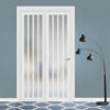 Urban Ultimate® Room Divider Sintra 4 Pane Door DD6428F - Frosted Glass with Full Glass Side - Colour & Size Options