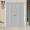 Handmade Eco-Urban Skye 4 Panel Door Pair DD6435 - Light Grey Premium Primed