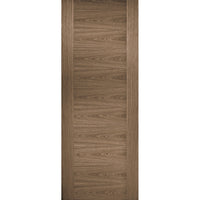 Single Sliding Door & Wall Track - Sofia Walnut Veneer Door - Prefinished