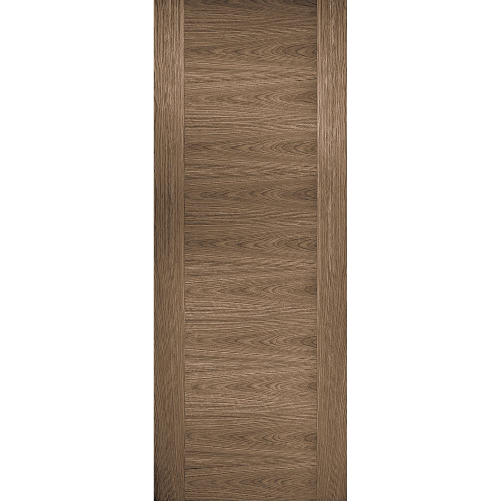 Single Sliding Door & Wall Track - Sofia Walnut Veneer Door - Prefinished