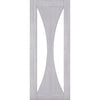 Sorrento Prefinished Light Grey Ash Internal Door Pair - Clear Glass