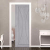 Sorrento Single Evokit Pocket Door -Light Grey Ash - Prefinished
