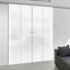 Double Glass Sliding Door - Spott 8mm Obscure Glass - Obscure Printed Design - Planeo 60 Pro Kit