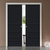 Handmade Eco-Urban® Stockholm 7 Panel Double Evokit Pocket Door DD6407 - Colour & Size Options