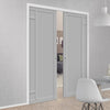 Handmade Eco-Urban® Suburban 4 Panel Double Evokit Pocket Door DD6411 - Colour & Size Options