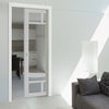 Bespoke Handmade Eco-Urban® Sydney 5 Pane Single Evokit Pocket Door DD6417G Clear Glass - Colour Options