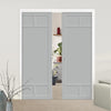 Handmade Eco-Urban Sydney 5 Panel Double Evokit Pocket Door DD6417 - Colour & Size Options
