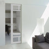 Handmade Eco-Urban® Sydney 5 Pane Single Absolute Evokit Pocket Door DD6417G Clear Glass - Colour & Size Options