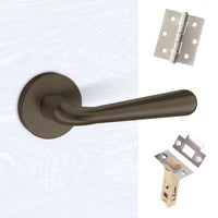 Tupai Rapido CurvaLine Adra Lever on Round Rose - Titanium Handle Pack