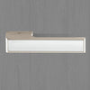 Tupai Rapido VersaLine Tobar Lever on Long Rose - Polished Stainless Steel Decorative Plate - Pearl Nickel