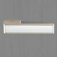 Tupai Rapido VersaLine Tobar Lever on Long Rose - Polished Stainless Steel Decorative Plate - Pearl Nickel