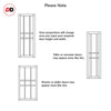 Tromso 9 Panel Solid Wood Internal Door Pair UK Made DD6402 - Eco-Urban® Stormy Grey Premium Primed