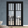 Urban Ultimate® Room Divider Tasmania 7 Pane Door DD6425CF Clear Glass(1 FROSTED PANE) with Matching Side - Colour & Size Options