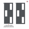 Urban Ultimate® Room Divider Tokyo 3 Pane 3 Panel Door DD6423F - Frosted Glass with Matching Side - Colour & Size Options