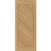 Torino Oak Double Evokit Pocket Doors - Prefinished