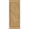 Sirius Tubular Stainless Steel Sliding Track & Torino Oak Door - Prefinished