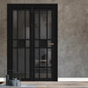 Urban Ultimate® Room Divider Tromso 8 Pane 1 Panel Door DD6402T - Tinted Glass with Matching Side - Colour & Size Options