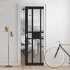 Bespoke Handmade Eco-Urban® Tromso 8 Pane 1 Panel Single Evokit Pocket Door DD6402G Clear Glass - Colour Options