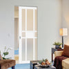 Handmade Eco-Urban® Tromso 8 Pane 1 Panel Single Absolute Evokit Pocket Door DD6402SG Frosted Glass - Colour & Size Options