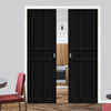 Handmade Eco-Urban® Tromso 9 Panel Double Evokit Pocket Door DD6402 - Colour & Size Options