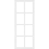 Room Divider - Handmade Eco-Urban® Perth Door Pair DD6318C - Clear Glass - Premium Primed - Colour & Size Options
