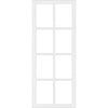 Room Divider - Handmade Eco-Urban® Perth Door Pair DD6318C - Clear Glass - Premium Primed - Colour & Size Options