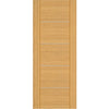 Valencia Flush Fire Oak Internal Door Pair - 1/2 Hour Fire Rated - Prefinished