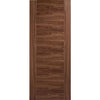 Sirius Tubular Stainless Steel Sliding Track & Vancouver 5 Panel Flush Walnut Door - Prefinished